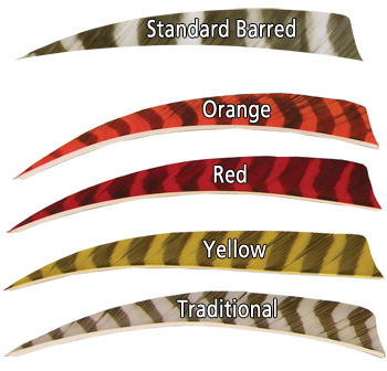 TrueFlight Shield Mini-Barred Arrow Feathers