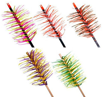 TrueFlight Spiral Wrap Flu-Flu cut Feathers