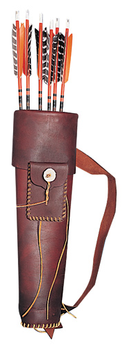 Rover Leather Back Quiver with Pocket