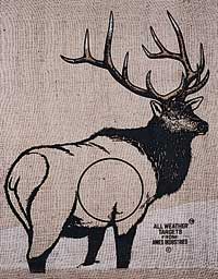 Burlap Elk Target