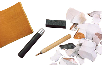 Flint Knapping Kit with Aluminum Billet