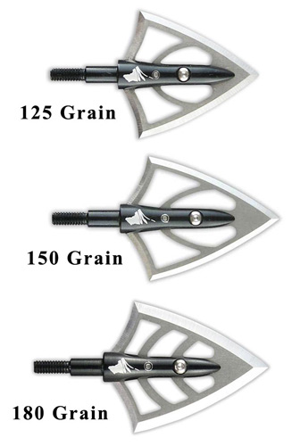 Silver Flame XL 2-Blade Screw-In Broadheads