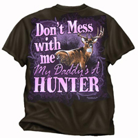 "My Daddy's A Hunter!" Youth  Girl's T-Shirt