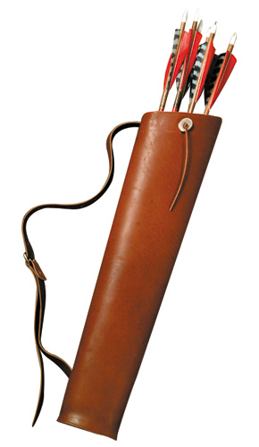 Traditional Archer  All Leather Back Quiver