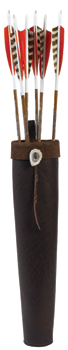 Pope & Young Style Leather Belt Quiver
