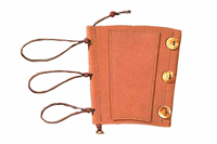 Classic Leather Armguard  With Bone Buttons