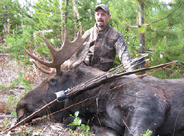 Dean VanderHorst with Canadian Moose