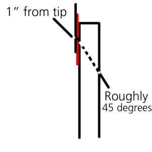 rough nock side profile