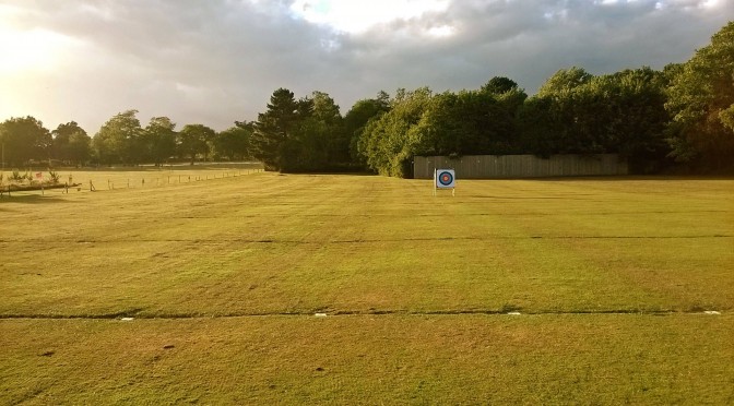 Alone on the range. The perfect end to any day.