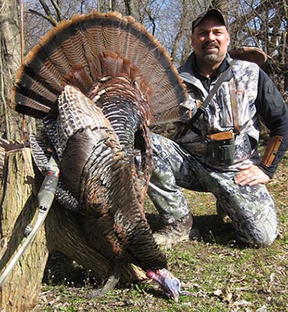 Denny Sturgis Jr takes his 7th big tom turkey while turkey hunting the sweet spot