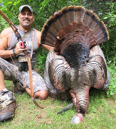 Denny Sturgis Jr spring turkey hunting on a hot day