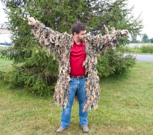 Size your ghillie suit for a close fit. Not loose.