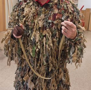 The ghillie suit carrying strap can do more than carry the suit