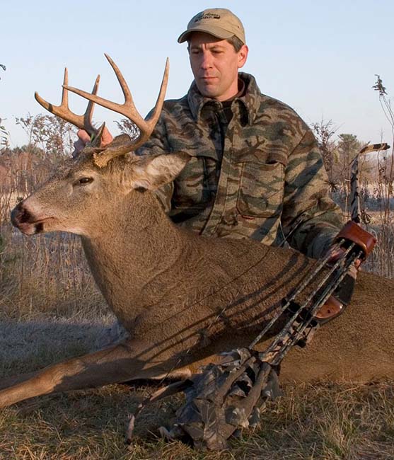 Jason Wesbrock with whitetail buck