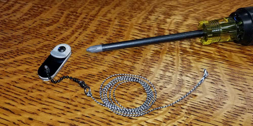 Step 1 of setting up a clicker for hunting