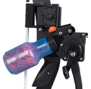 AMS Pro Retriever Bowfishing Reel mounted to bow