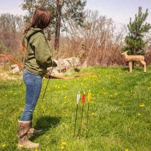 Shooting the 3Rivers Archery Test Kit Wood Arrows