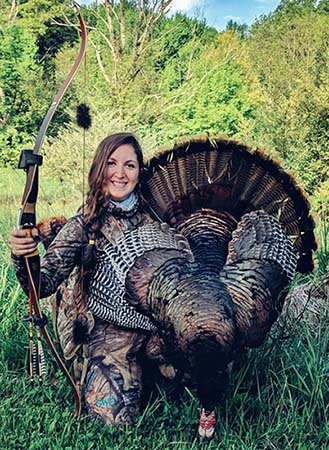 Beka with her beauty of a turkey from hunting public land