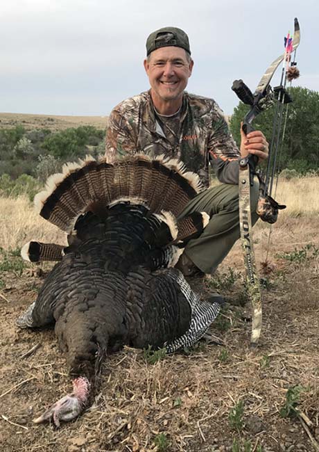 Fred Eichler celebrates another successful turkey hunt.
