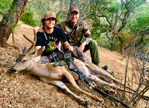 Fred and Seth with a Columbia Blacktail buck