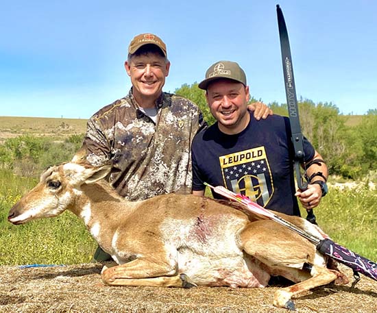 Fred Eichler and client with a beautiful antelope