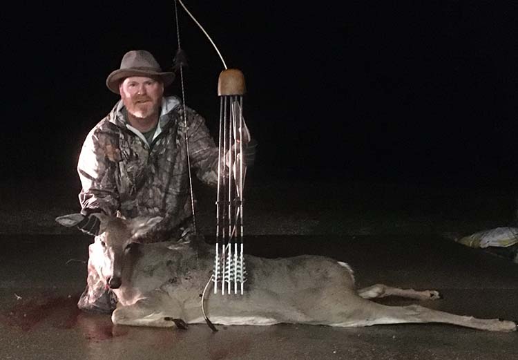 Jeff Evans with their 2021 Kentucky Whitetail Doe