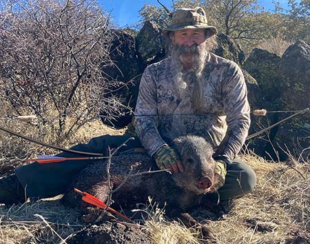 Kenneth Logan and his Javelina