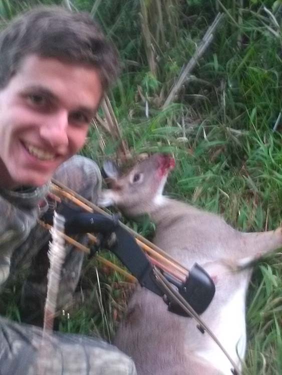 Paddington with a Minnesota Whitetail Deer taken in 2021