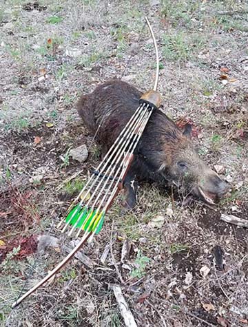 Craig Morris with their 2016 Oklahoma Hog