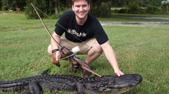 Johnny Karch with Gator