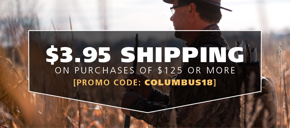 Happy Columbus Day. $3.95 shipping on purchases of $125 or more. Promo code: COLUMBUS18