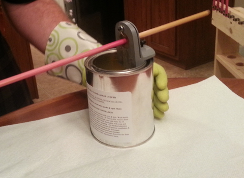 Eco-Dipper in use with 3Rivers Gasket Lacquer