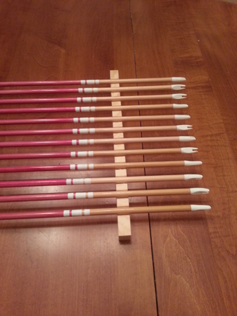 Wood Youth Arrows with Crown Dip and cresting started
