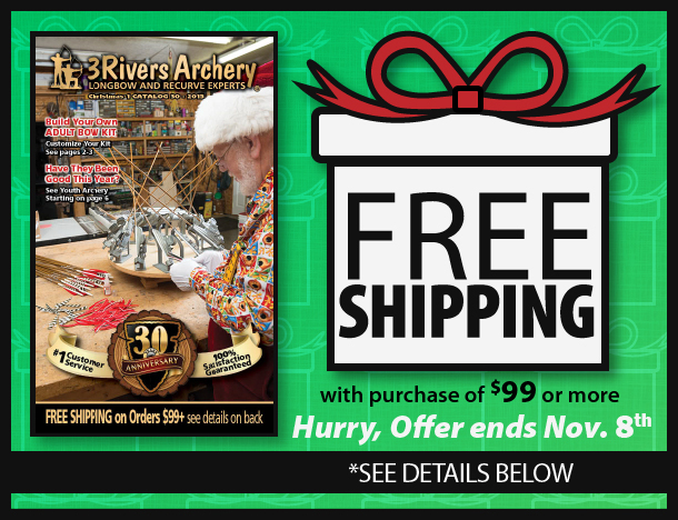 Free Shipping with purchase of 99 dollars or more. Hurry, offer ends Nov. 8th. See details below.