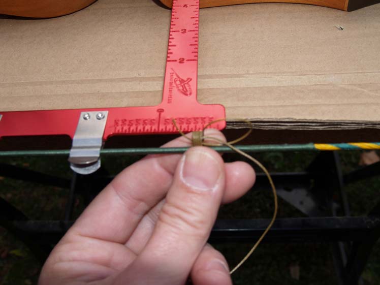Setting the nocking point on a bow string