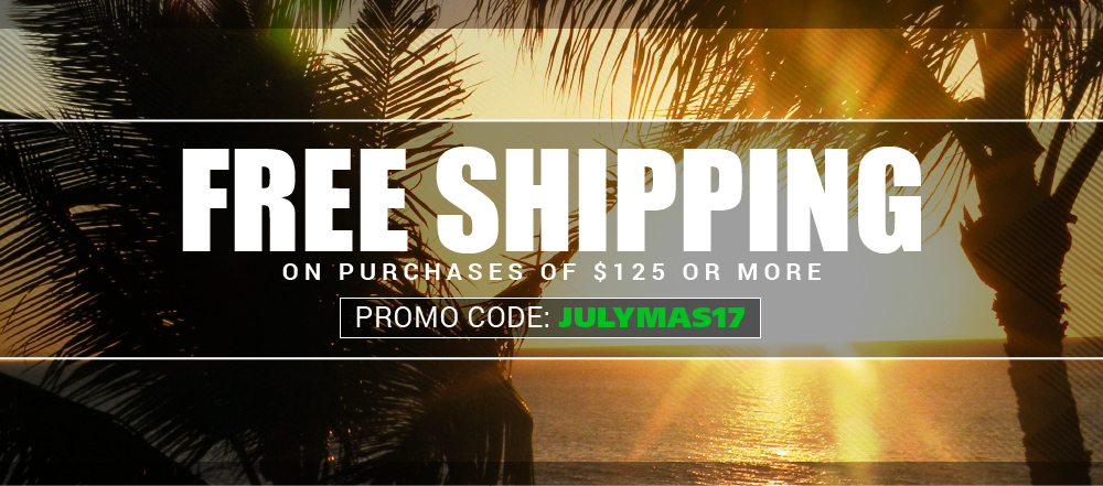 Free Shipping on purchases of $125 or more. Promo code: JULYMAS17