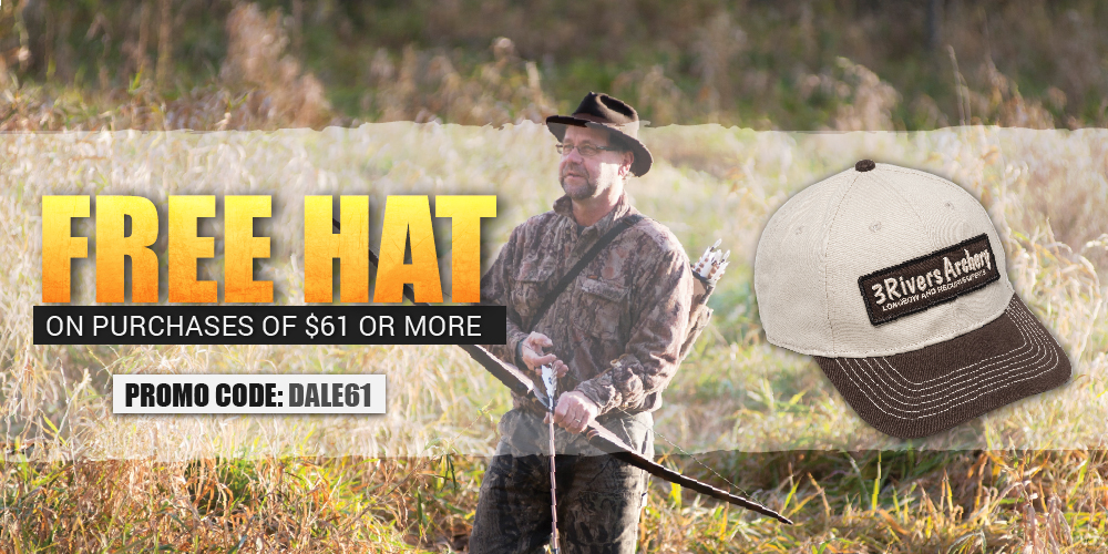 Free Hat on purchases of $61 or more. Promo Code: DALE61