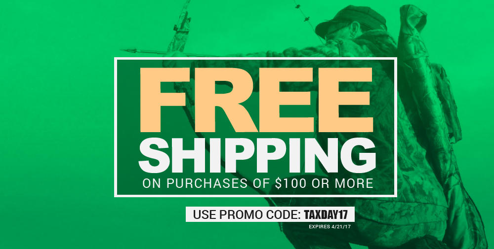FREE Shipping on purchases of $100 or more. Use promo code TAXDAY17. Expires 4-21-17.
