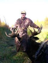 Dana Brackins Bronson with Moose