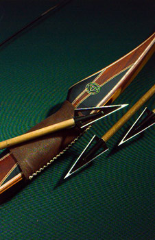 Tomahawk Bow with Woodsman Broadheads Cover Shot