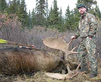 Dale Karch with Moose