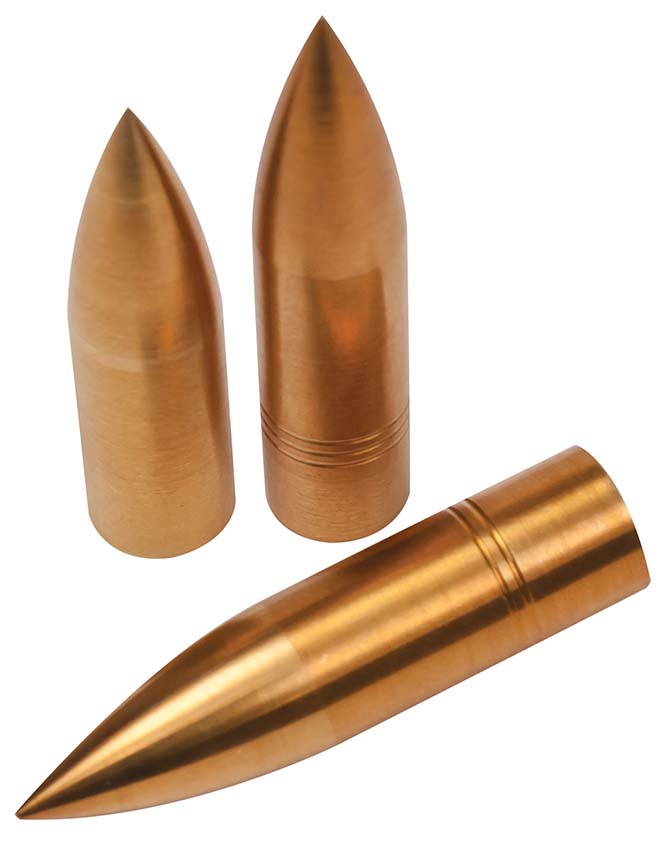 12 x Tophat Classic Screw Top Bullet Made of Brass for Wooden Arrows Points 
