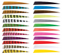 TrueFlight 18-Feather Combo Pack, Shield Cut Thumbnail Image