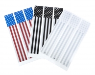 Reflective American Flag Style Arrow Wraps, 15-pack