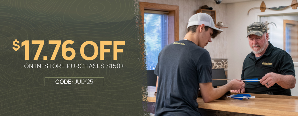 Special offer just for you. JULY25 gives you $17.76 off an order of $150. IN-STORE ONLY promo. Come visit us.