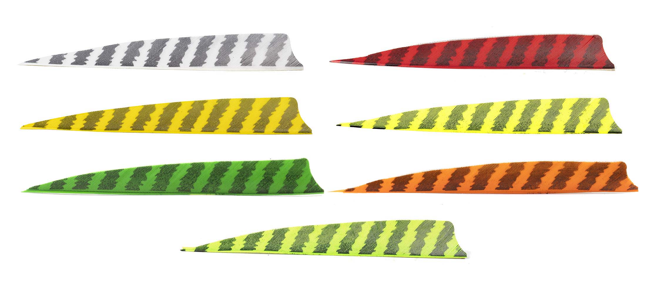 Gateway Shield Cut Feathers Barred Yellow 4 in. RW - 50 Pack