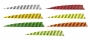 Traditional Only® Barred Shield Cut Arrow Feathers Thumbnail Image