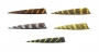 Traditional Only® Natural Barred Dyed Shield Cut Arrow Feathers Thumbnail Image