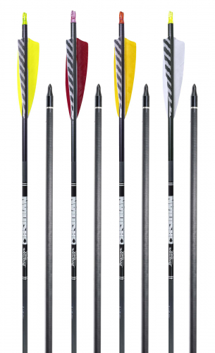 Traditional Only Ready To Shoot Obsidian Carbon Arrows