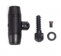 Blackened Steel Ferrule and Stud for Muzzleloader Sling